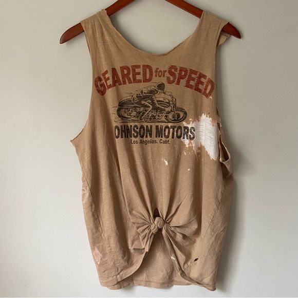 Johnson Motors Distressed Muscle Tee - Picture 4 of 4
